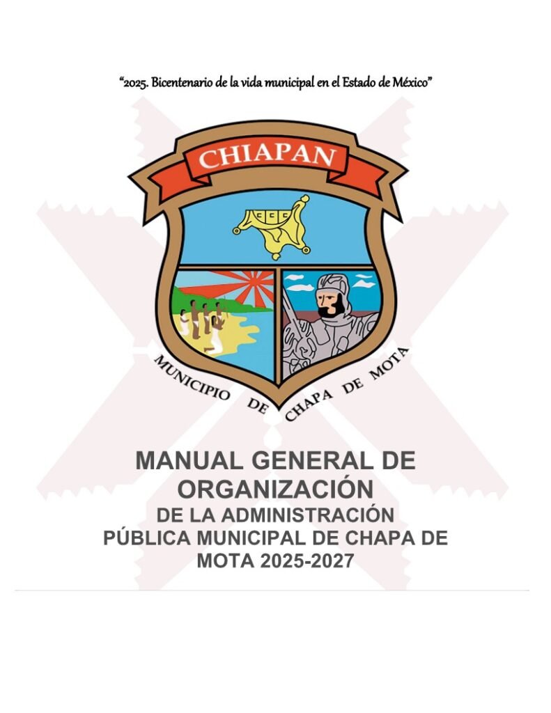 MANUAL GENERAL DE ORGANIZACIÓN DE LA ADMINISTRACIÓN PUBLICA MUNICIPAL._1
